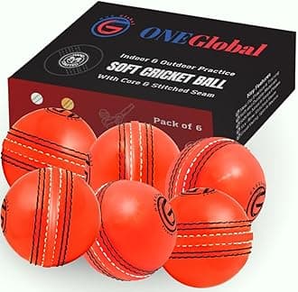 – Incrediball Soft Practice Cricket Ball | Outdoor & Indoor Rubber Cricket Ball With Core & Stitched Seam | For Practice, Honing Skills & Family Fun | Senior and Junior Sizes