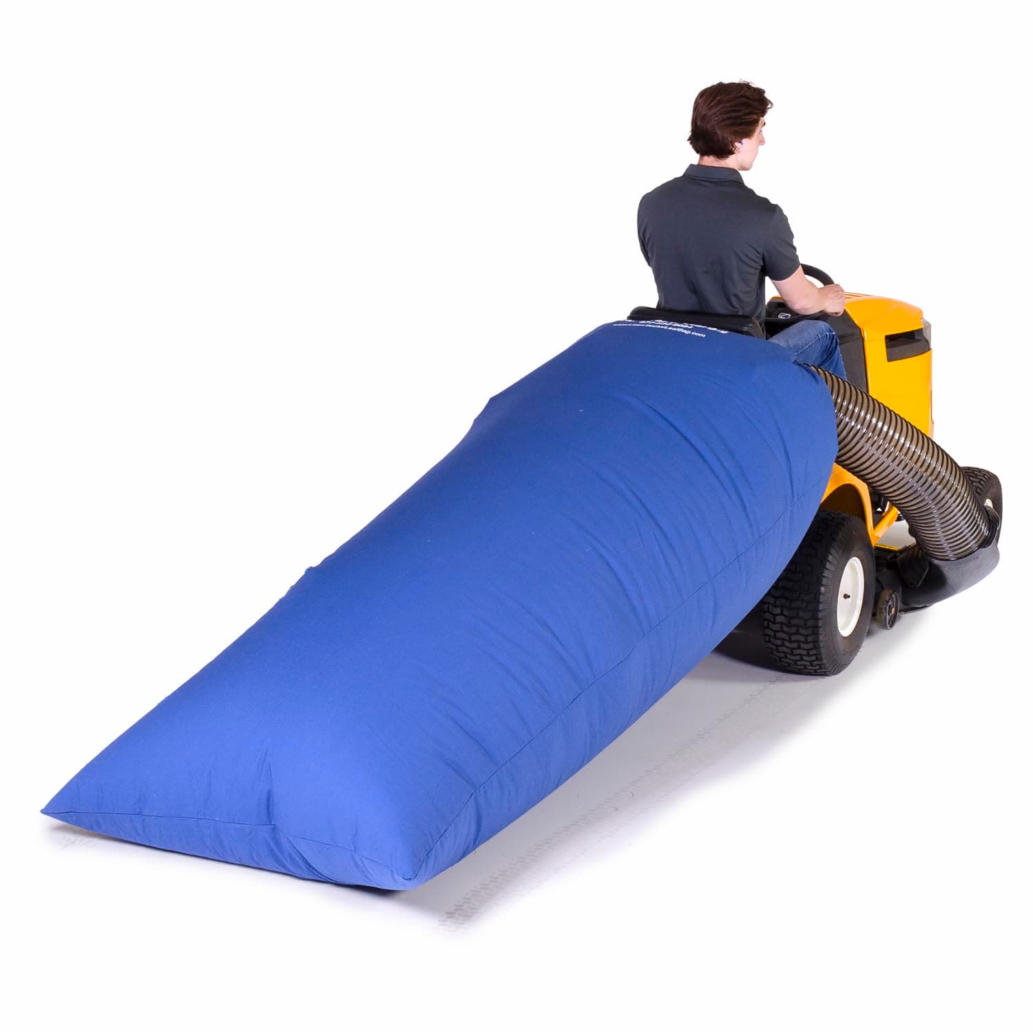 TerraKing Original Lawn Tractor Leaf Bag 54 cu ft Leaf Collection System, Compatible with Most Two-Bag Material Collection System; Blue