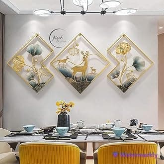 RIZIK STORE™ Metal Abstract Figures Wall Sculpture for Home Decor, Living room & Bedroom (Design 5)