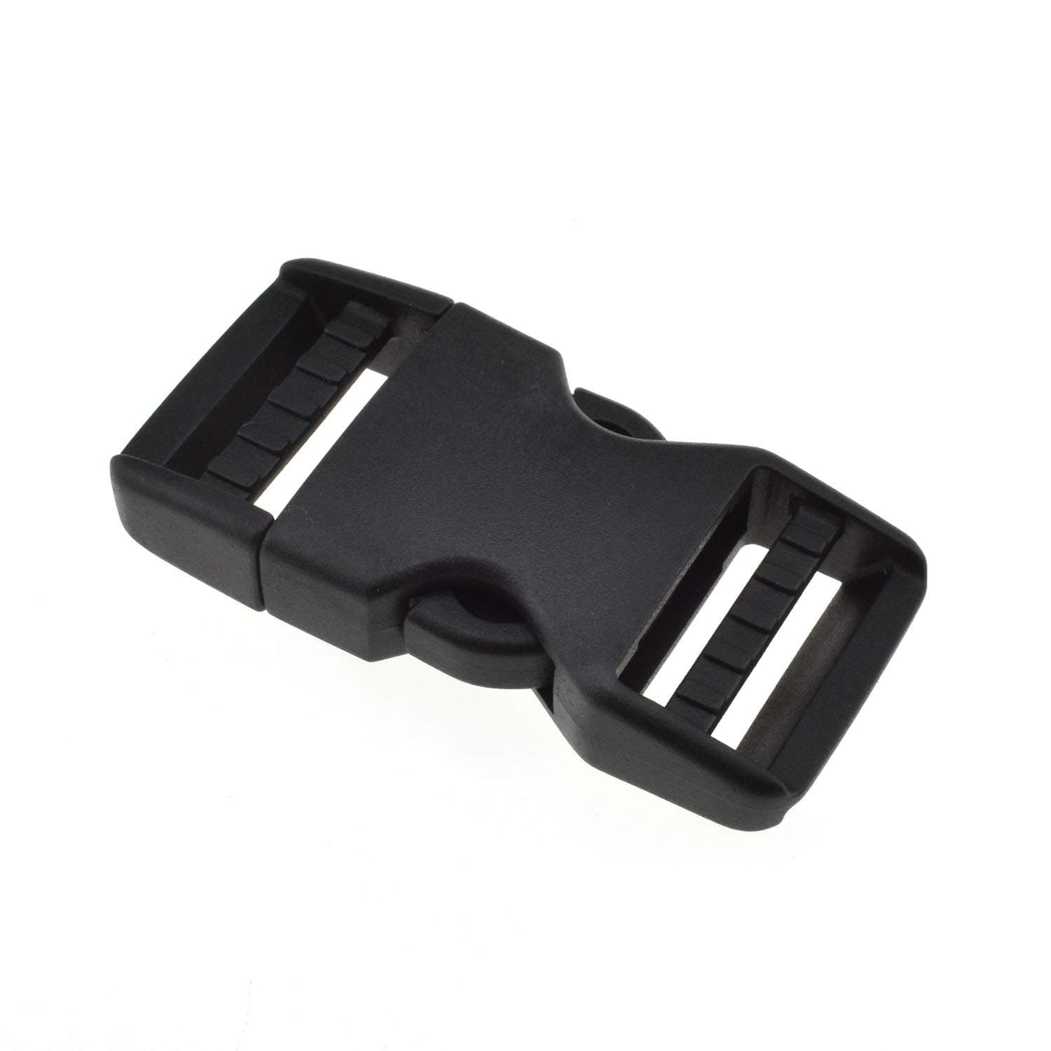 SGH Pro Quick Side Release Buckles 1" Wide 5 Pack Dual Adjustable No Sewing Clips Snaps Heavy Duty Plastic Replacement for Nylon Strap Backpack Fanny Pack Nylon Webbing Belt Dog Collars