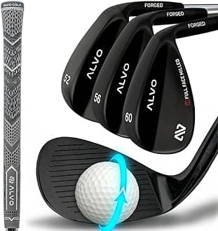 Premium Full Face Golf Wedges, Golf Wedge Set and Singles, 3 Wedges 52/56/60/70 Degree,Lob,Gap,Sand Golf Club for Men, Premium Grip, Right Hand, max Spin