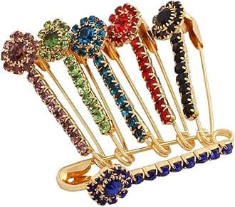 FASHIONS Multicolour saree pins for sari pleats Pallu Dresses Lehangas for women