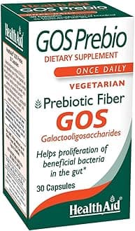 GOSPrebio, Prebiotic Fiber, Once Daily, 30ct, Helps Proliferation of Beneficial Bacteria in The Gut, Galactooligosaccharides, Vegan…