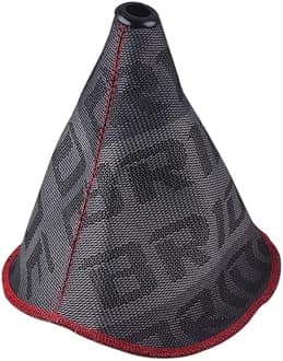 Universal Shift Boot Cover,Fabric Shifter Manual/Auto Shift Knob Boot Dust Cover (Gray)