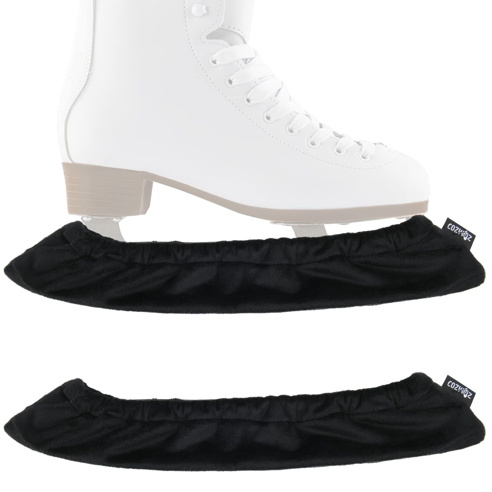 1 Pair Ice Skate Blade Covers Skate Blade Protector Guards for Ice Skates, Hockey Skates, Figure Skates - Ice Skating Soakers Cover with Cut-Resistance Bottom