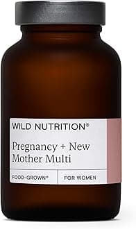 ​​Food-Grown Pregnancy + New Mother Multi | Pregnancy Vitamins for Women with 400μg Folic Acid | Prenatal Vitamins for Women to Support Fatigue | Pregnancy Nausea Relief | 90 Capsules