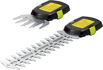 Saker Cordless Hedge Trimmer-20V Electric Shrub Trimmer Grass Shears Handheld Grass Cutter, Hedge Shear for Garden, Lawn (Only 2 Blades)
