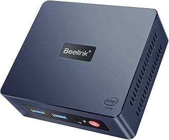Beelink Business Mini Pc N5095 (4C/4T up to 2.9GHz) 8G RAM 128G SSD, Gigabit Ethernet, USB 3.0, 4K Dual HDMI Wi-Fi5 BT4.0, Auto Power On Wake On LAN, Reliable office mini computer