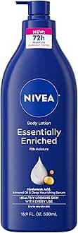 Essentially Enriched Body Lotion for Dry Skin, 48-Hour Moisturizing Lotion with Deep Nourishing Serum and Almond Oil, 16.9 Fl Oz Pump Bottle