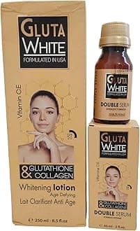 Gluta White Age Defying Lotion With Glutathione & Collagen 250ml + Serum 60ml x One Each