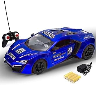 Wizplex WizToy Italian Sports Remote Control Car (3 Months Warranty) with High Speed, LED Light & USB Charging RC Car Toy for Kids Boys & Girls of 3-10 Years Age