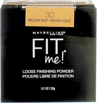 Fit Me Loose Finishing Powder, 30 Medium Deep, 0.7 oz (Pack of 2)