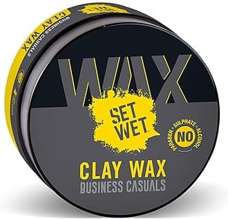 Set Wet Styling Hair Clay Wax 60g, Strong Hold, Ultra Matte Finish, With Kaolin Clay, Re-stylable Anytime, Easy wash off, No Paraben, No Sulphate, No Alcohol