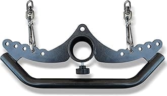 KORIKAHM Home Gym Fitness Spreader Bar, Multi-Grip Wide LAT Pull Down Attachment, Neutral Grip Handle for Cable Pulley System Machine, T-Bar Row Landmine Attachment