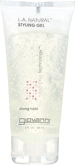 COSMETICS L.A. Natural Styling Gel - Strong Hold, Eco Chic Technology, Grapefruit seed extract, Aloe Vera leaf juice, Vitamins & Minerals, Nourish Your Hair, Frizz-Free - 2 Oz