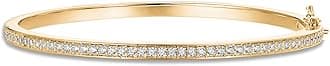 14K Gold Plated Cubic Zirconia Bracelet Classic Tennis Bracelet | Gold Bracelet for Women