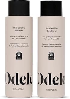 Sulfate-Free Ultra-Sensitive Shampoo & Conditioner Set for Extra Gentle Cleansing and All Hair Types, 13 Fl Oz Each (2-Pack)