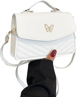 Women's Small Crossbody Bag Butterfly Leather Cute Clutch Purse Shoulder Bag