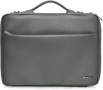 Vaku Luxos® Da Valencia 13"|14" Inch Laptop Bag Leather Collection Messenger Organizer Shoulder Sling Office Bag for Men & Women With Adjustable Strap for Laptop and MacBook