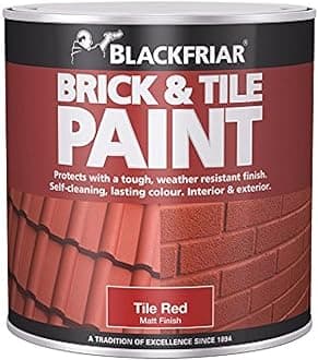 Blackfriar BKFBTMR500 Brick and Tile Paint, 500 ml, Matt Red