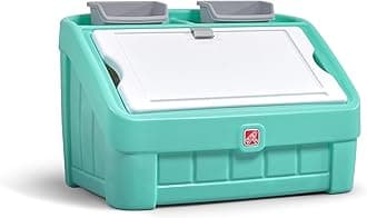 STEP2 2-IN-1 TOY BOX & ART LID, MINT