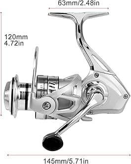HAUT TON Spinning Reel 8000/9000/10000/12000/14000 Series 17+1BB Graphite/Metal Frame Surf Fishing Reels,4.8:1 Gear Ratio 55lbs Drag Medium/Heavy Long Casting Inshore Offshore Saltwater Monster Fish.