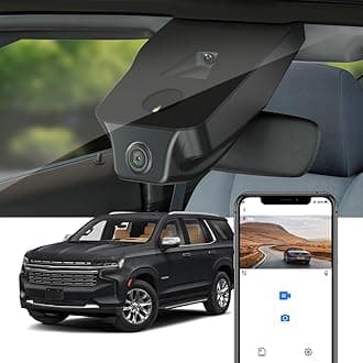 Fitcamx 4K Dash Cam Adapts for Chevy Tahoe 2021-2026 (HD2-6275, NO Sensor Cover) LS LT RST Premier High Country, OEM Factory Style, 2160P UHD Video, WiFi & APP, Loop Recording, G-Sensor, 64GB Card