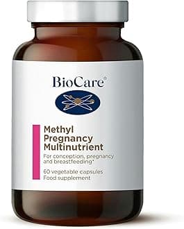 BioCare Methyl Pregnancy Multinutrient - with Folate, Zinc, and Vitamin B12 - for Conception, Pregnancy & Breastfeeding - 60 Capsules