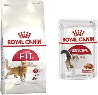 Royal Canin Fit 32 Adult Dry Cat Food 2 Kg & Royal Canin Instinctive Wet Cat Food 1.02 Kg