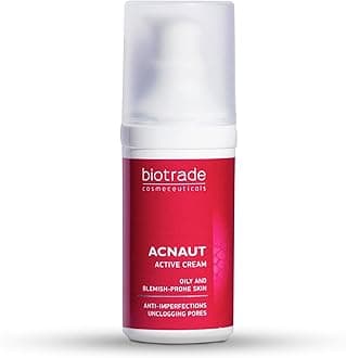 Biotrade Acnaut Active Cream For Oily & Blemish-Prone Skin - Acne Cream with Niacinamide that Clears Breakouts, Unclogs Pores and Controls Oily Skin - 30 mL