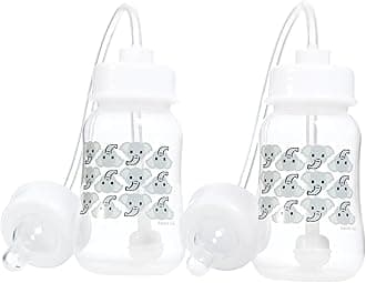 Anti-Colic Self Feeding Baby Bottle (4oz, Pack of 2)