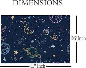 ANCIARY Laptop Skin Stickers HD Quality Sticker for Laptops Upto 15.6" Compatible with Apple/Dell/HP/Lenovo/Acer/Asus/Sony (Dustproof|Waterproof|Scratchproof|Reusable) - Space BL EDS