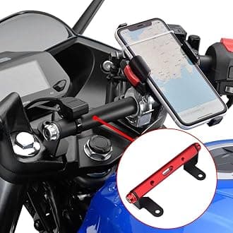 Motorcycle Mutifunctional Cross Bar Balance bar GPS Navigation Handlebar Bracket Extension Compatible with Suzuki Gixxer SF250 GIXXER 250 SF (B)