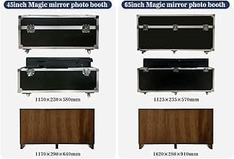 360 Photo Booth Machine for Parties People To Stand on With Ring Light and Free Logo, APP Remote Control Automatic 360 Spin Camera Booth With Extendable Stand 31.5"/80cm