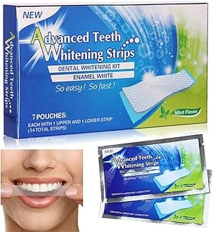 14PCS Teeth Whitening Strips - Professional Dental Whitening Kit for Oral Care with Reduced Sensitivity