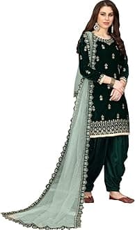 Indian Pakistani Designer Heavy Embroidery worked Punjabi Salwar Kameez Patiala Suits