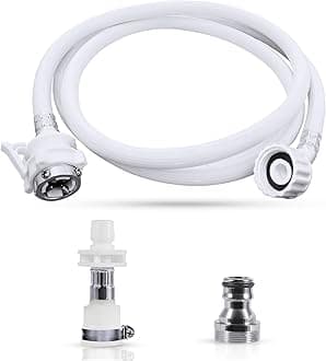 Washing Machine Water Inlet Hose, (Burst Proof) Water Connection Inlet Supply Lines,Accessories For Portable Washing Machine… (6.5 FT)