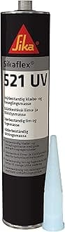 Sikaflex 521UV Weathering Resistant Silane Terminated Polymer (STP) Adhesive Sealant, Light Grey, 300 ml