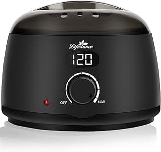 L2 Digital Wax Warmer Machine - 500ml/14oz Fast-Heating for Hard Wax Beads, Hair Removal at Home, Professional for Brazilian, Bikini, Face, Body & Eyebrow