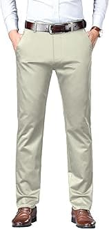 Men's Stretch Dress Pants 126, Men, Classic Design for Business and Formal Occasions