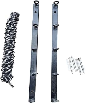 GLITZ Metal Heavy Duty Wall Mount Cloth Dryer Stand | Space Saving Drying Stand | Drying Rack or Indoor,Outdoor,Bathroom,Balcony (300mm,Black)