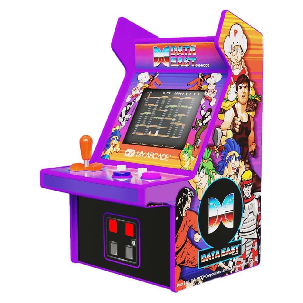 My Arcade Data East Hits Mini Arcade Machine - Micro Player Table Top Arcade Machine, Portable Handheld Game, Retro Gaming Console, Mini Retro Games Machines for Kids & Adults