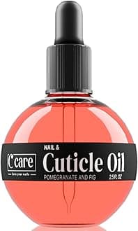 C CARE Pomegranate and Fig Cuticle Oil - Extra Large 70ml Bottle - Moisturises and Strengthens Nails and Cuticles - Soothing and Nourishing, Paraben Free and Cruelty Free with Natural Ingredients
