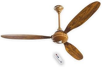 Superfan SuperX1 Treeze 1200mm (48 Inch) BLDC Ceiling Fan with Remote Control | Wood Finish | BEE 5 Star Energy Efficient High Speed Ceiling Fan for Home | 5 Year Warranty (Light Teak)