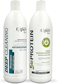 Expert Hair Bio Protein Organic -Formaldehyde-Free, Straightening- Keratina Para Alisar el Pelo, Keratina Organica Sin Formol Para Alisar el Pelo, Anti Residue Shampoo set for all hair types