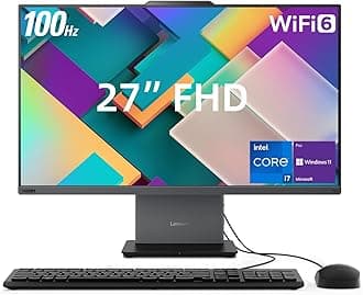 Lenovo ThinkCentre Neo 50a All-in-One Business Desktop, 27” FHD 100Hz Display, Intel Core i7-13620H, 16GB DDR5 RAM, 1TB SSD, Webcam, HDMI, Type-C, Wi-Fi 6, Wired Keyboard & Mouse, Windows 11 Pro