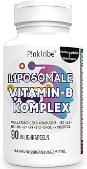 Liposomal vitamin B complex softgels with 9 B vitamins, bioavailable high strength methylated B vitamins, 10x absorption (Pack of 1)