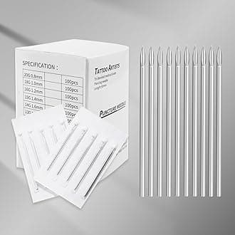 Ear Nose Piercing Needles - 25pcs Mix body piercing needles 12g.14g.16g.18g.20g for Piercing Needle Supplies Piercing Kit