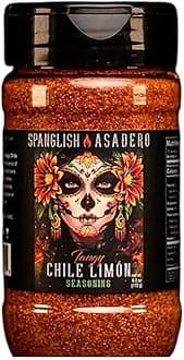 Spanglish Asadero 5oz Tangy Chile Limon Spice | Mexican Seasoning for Steak, Chicken, Pork, Lamb, & Elote | Low Sodium BBQ Rub and Marinade for Smoking or Grilling Meat