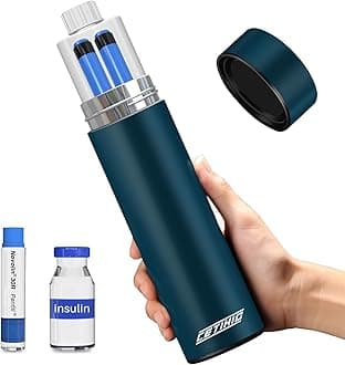 48H Insulin Pens Cooler Travel Case TSA Approved Diabetic Medicine Travel Cooler, Portable Insulin Medical Cooler - Ultramarine